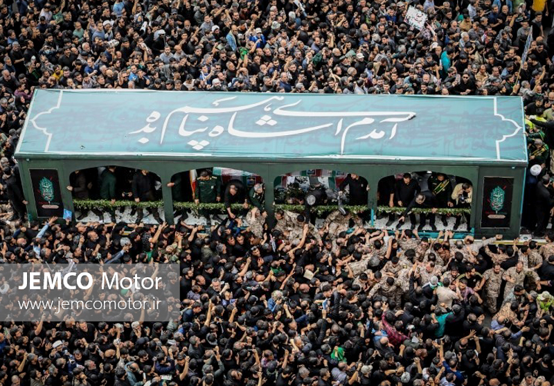 حضور کارکنان شرکت جمکو در مراسم تشییع شهدای خدمت